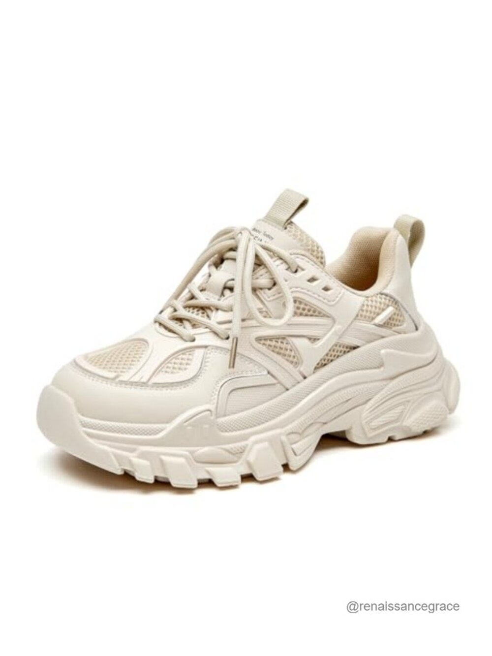 Chunky Platform Lace-Up Fashion Sneakers for Women